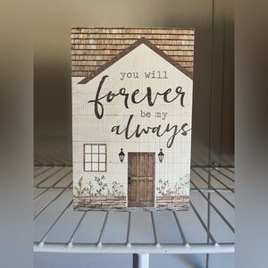 Rustic Home Wall Decor with Inspirational Quote